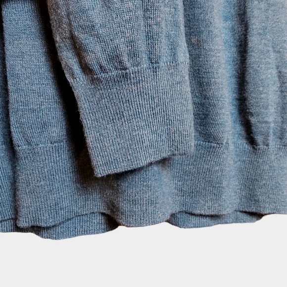 Kenneth Robert's Men's Teal Wool Blend Pullover V-Neck Swester Size XXL - Picture 5 of 7